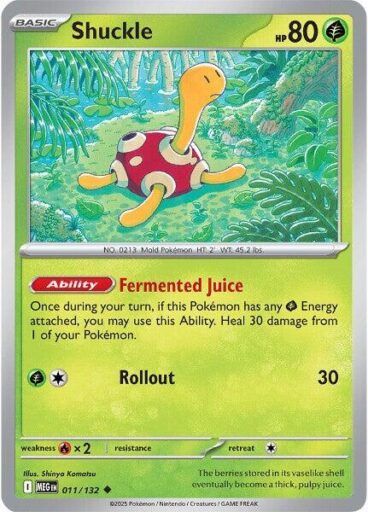 ME01: Mega Evolution - 011/132 - Shuckle - Reverse Holo