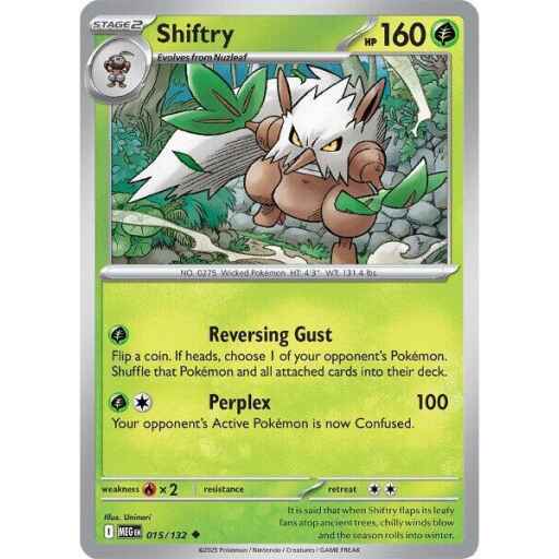 ME01: Mega Evolution - 015/132 - Shiftry - Reverse Holo