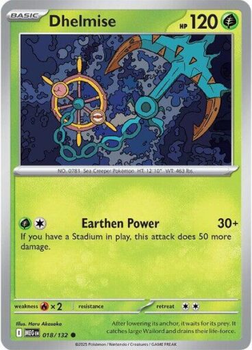 ME01: Mega Evolution - 018/132 - Dhelmise - Reverse Holo