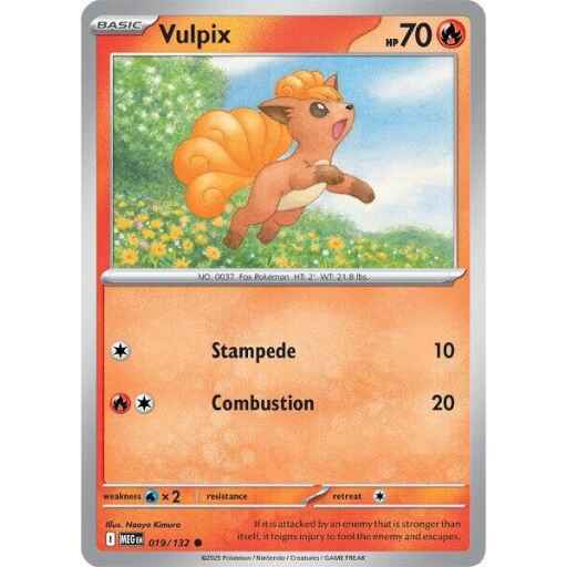 ME01: Mega Evolution - 019/132 - Vulpix - Reverse Holo