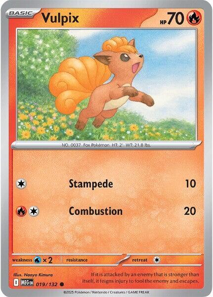 ME01: Mega Evolution - 019/132 - Vulpix - Reverse Holo