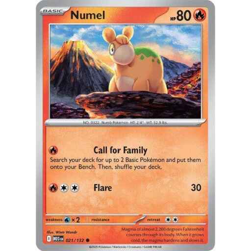 ME01: Mega Evolution - 021/132 - Numel - Reverse Holo