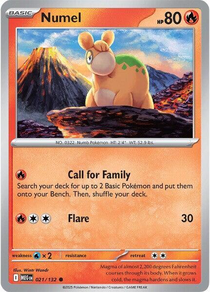 ME01: Mega Evolution - 021/132 - Numel - Reverse Holo