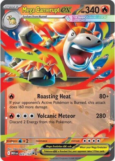ME01: Mega Evolution - 022/132 - Mega Camerupt ex