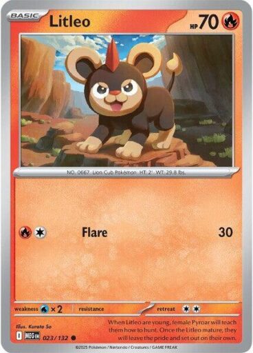 ME01: Mega Evolution - 023/132 - Litleo - Reverse Holo