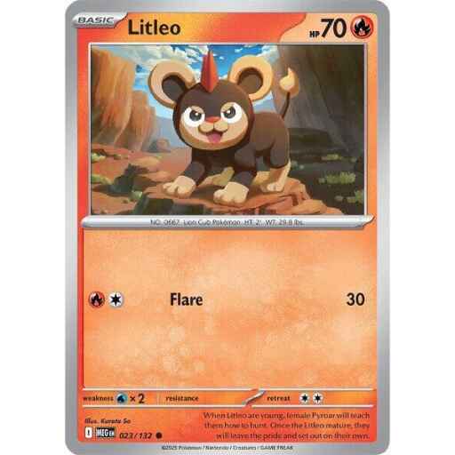ME01: Mega Evolution - 023/132 - Litleo - Reverse Holo