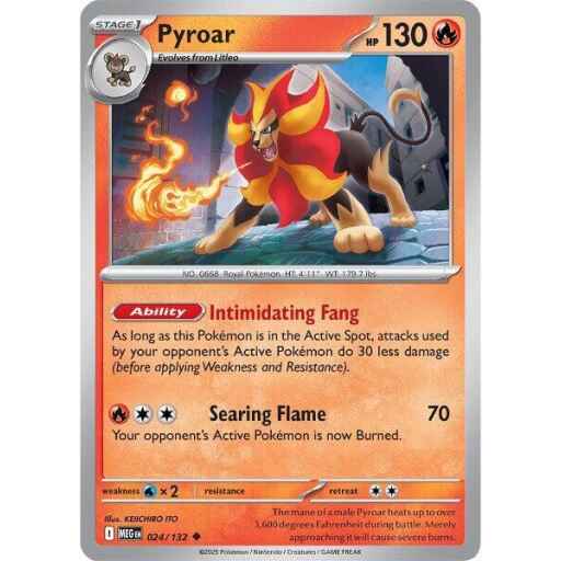 ME01: Mega Evolution - 024/132 - Pyroar - Reverse Holo
