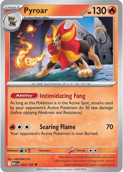 ME01: Mega Evolution - 024/132 - Pyroar - Reverse Holo