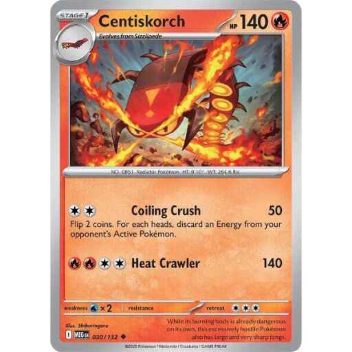 ME01: Mega Evolution - 030/132 - Centiskorch - Reverse Holo