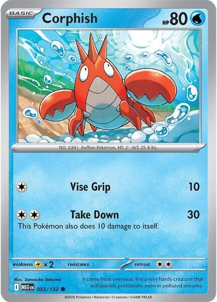ME01: Mega Evolution - 033/132 - Corphish - Reverse Holo