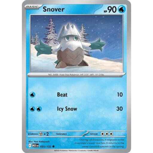 ME01: Mega Evolution - 035/132 - Snover - Reverse Holo