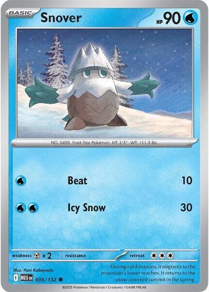 ME01: Mega Evolution - 035/132 - Snover - Reverse Holo
