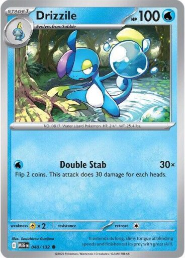 ME01: Mega Evolution - 040/132 - Drizzile - Reverse Holo