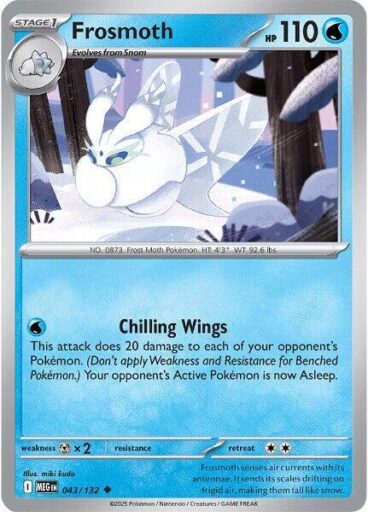 ME01: Mega Evolution - 043/132 - Frosmoth - Reverse Holo