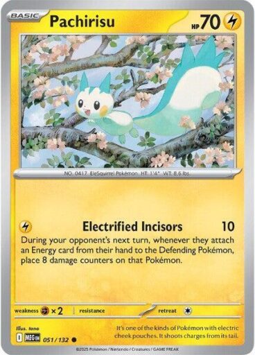 ME01: Mega Evolution - 051/132 - Pachirisu - Reverse Holo