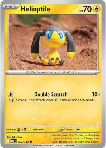 ME01: Mega Evolution - 052/132 - Helioptile - Reverse Holo