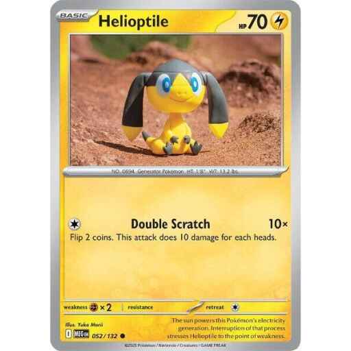 ME01: Mega Evolution - 052/132 - Helioptile - Reverse Holo