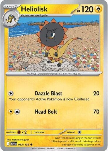 ME01: Mega Evolution - 053/132 - Heliolisk - Reverse Holo