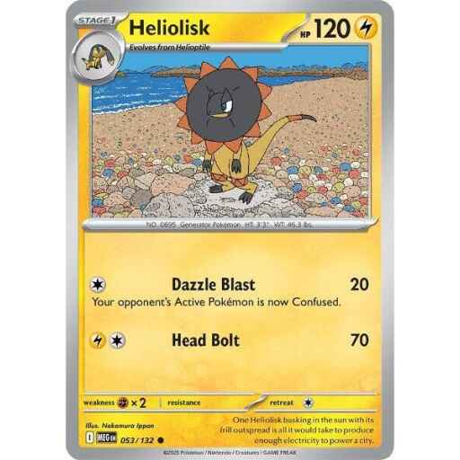ME01: Mega Evolution - 053/132 - Heliolisk - Reverse Holo