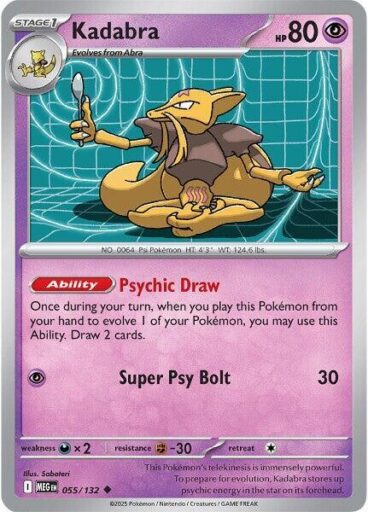 ME01: Mega Evolution - 055/132 - Kadabra - Reverse Holo