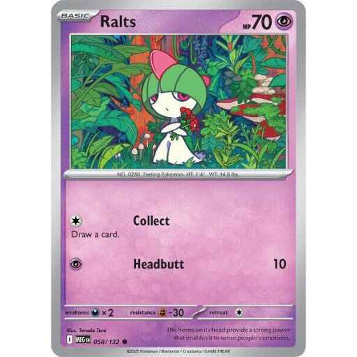 ME01: Mega Evolution - 058/132 - Ralts - Reverse Holo