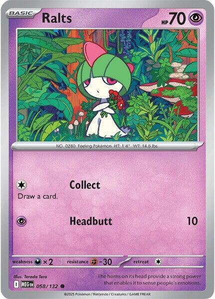 ME01: Mega Evolution - 058/132 - Ralts - Reverse Holo