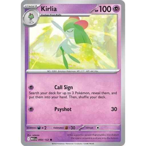 ME01: Mega Evolution - 059/132 - Kirlia - Reverse Holo