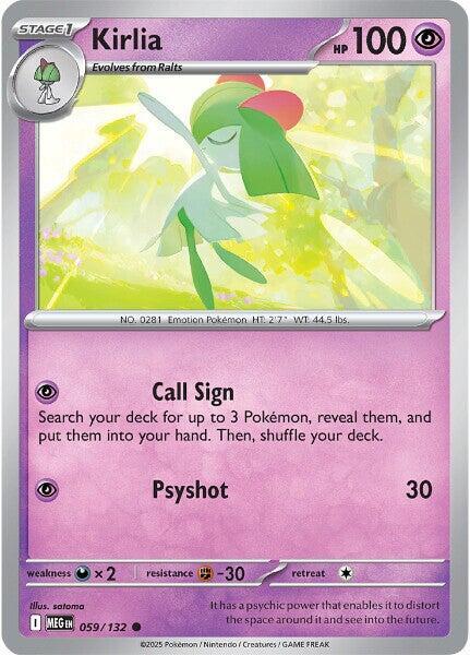 ME01: Mega Evolution - 059/132 - Kirlia - Reverse Holo