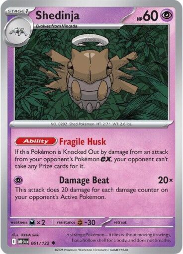 ME01: Mega Evolution - 061/132 - Shedinja - Reverse Holo
