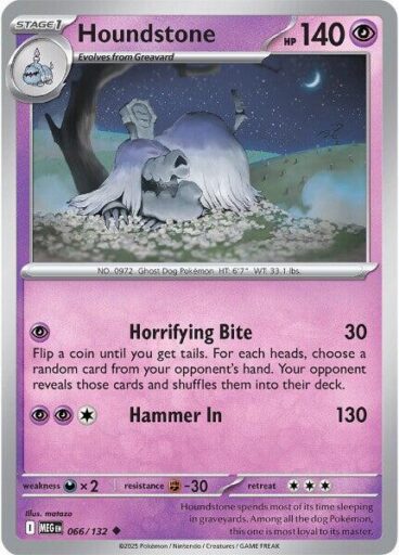 ME01: Mega Evolution - 066/132 - Houndstone - Reverse Holo