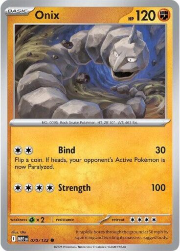 ME01: Mega Evolution - 070/132 - Onix - Reverse Holo