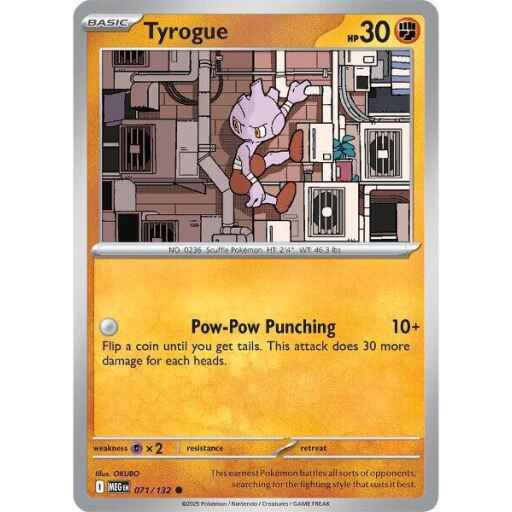 ME01: Mega Evolution - 071/132 - Tyrogue - Reverse Holo
