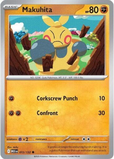 ME01: Mega Evolution - 072/132 - Makuhita - Reverse Holo