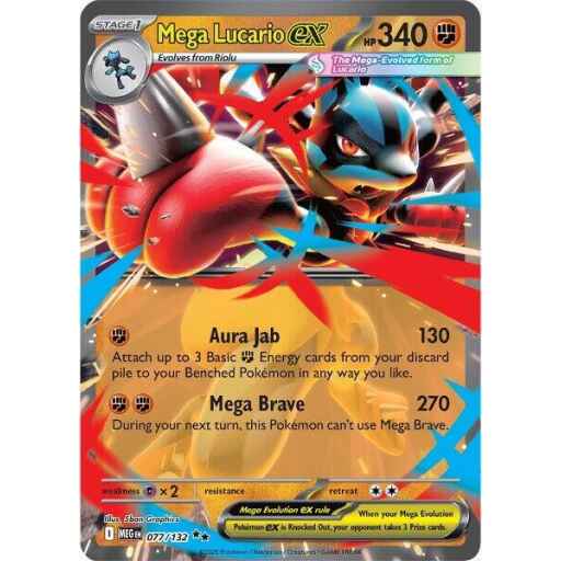 ME01: Mega Evolution - 077/132 - Mega Lucario ex
