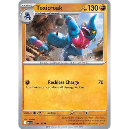 ME01: Mega Evolution - 079/132 - Toxicroak - Reverse Holo