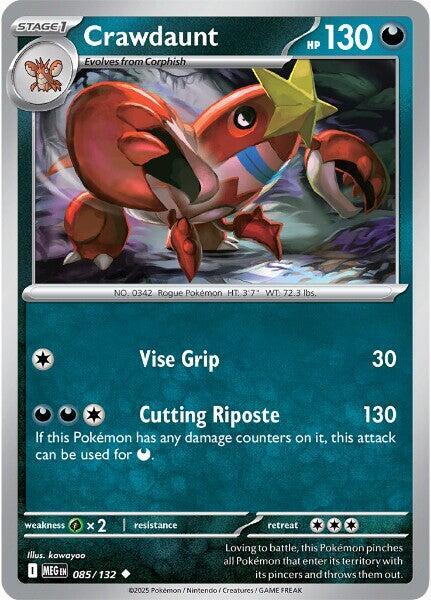 ME01: Mega Evolution - 085/132 - Crawdaunt - Reverse Holo