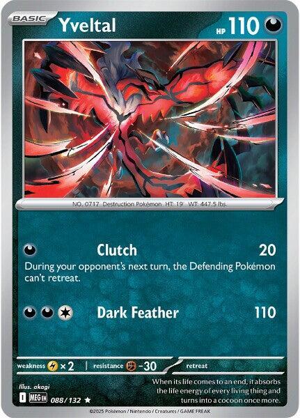 ME01: Mega Evolution - 088/132 - Yveltal - Reverse Holo