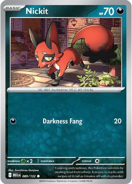 ME01: Mega Evolution - 089/132 - Nickit - Reverse Holo