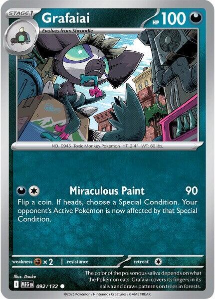 ME01: Mega Evolution - 092/132 - Grafaiai - Reverse Holo