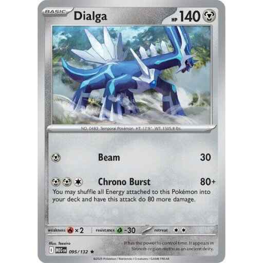 ME01: Mega Evolution - 095/132 - Dialga - Reverse Holo