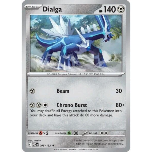 ME01: Mega Evolution - 095/132 - Dialga - Reverse Holo