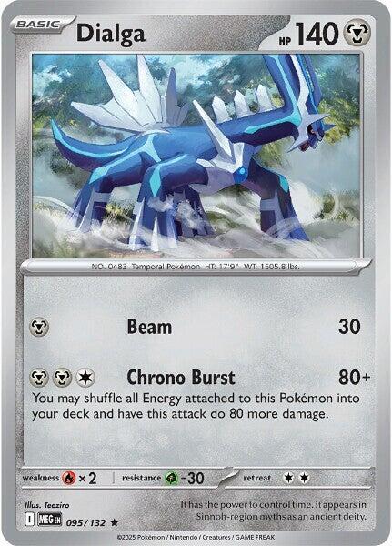 ME01: Mega Evolution - 095/132 - Dialga - Reverse Holo