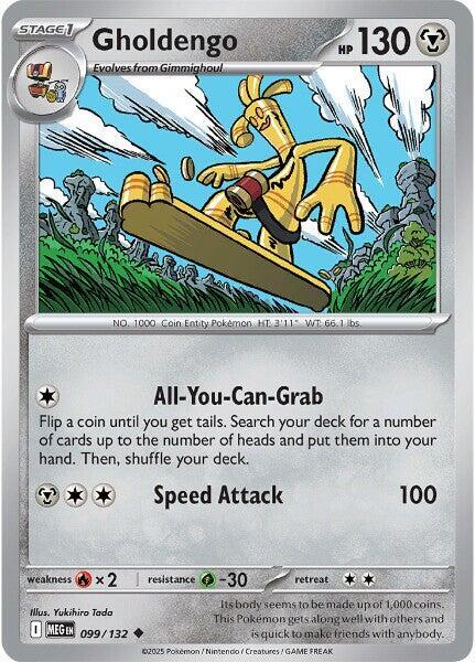 ME01: Mega Evolution - 099/132 - Gholdengo - Reverse Holo