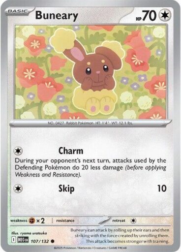 ME01: Mega Evolution - 107/132 - Buneary - Reverse Holo