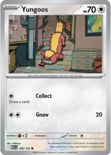 ME01: Mega Evolution - 109/132 - Yungoos - Reverse Holo