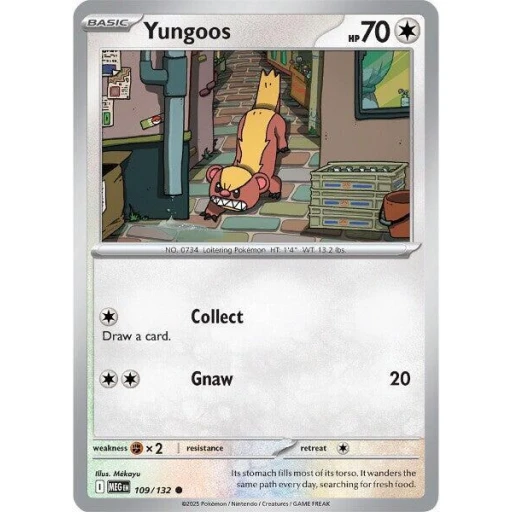 ME01: Mega Evolution - 109/132 - Yungoos - Reverse Holo