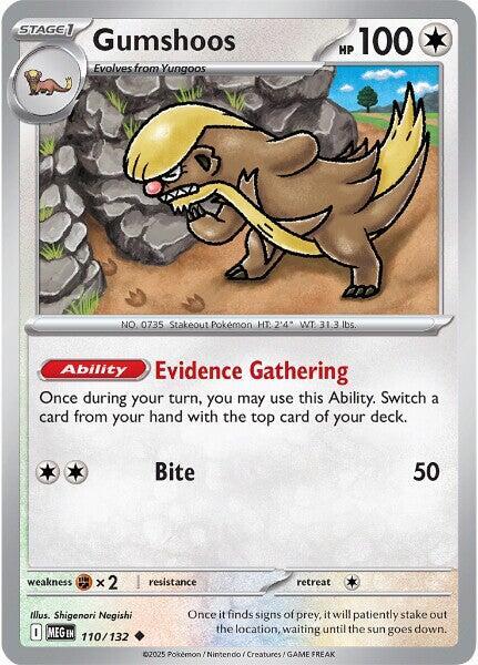 ME01: Mega Evolution - 110/132 - Gumshoos - Reverse Holo