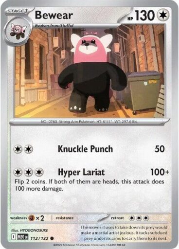 ME01: Mega Evolution - 112/132 - Bewear - Reverse Holo