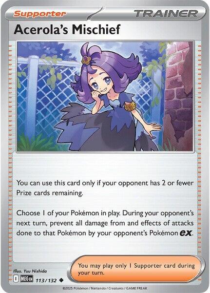 ME01: Mega Evolution - 113/132 - Acerola's Mischief - Reverse Holo