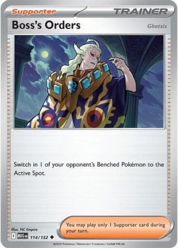 ME01: Mega Evolution - 114/132 - Boss's Orders [Ghetsis] - Reverse Holo